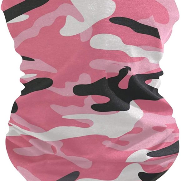 PinkCamo Bandana Face Mask for Men Women Kids - Picture 2 of 5